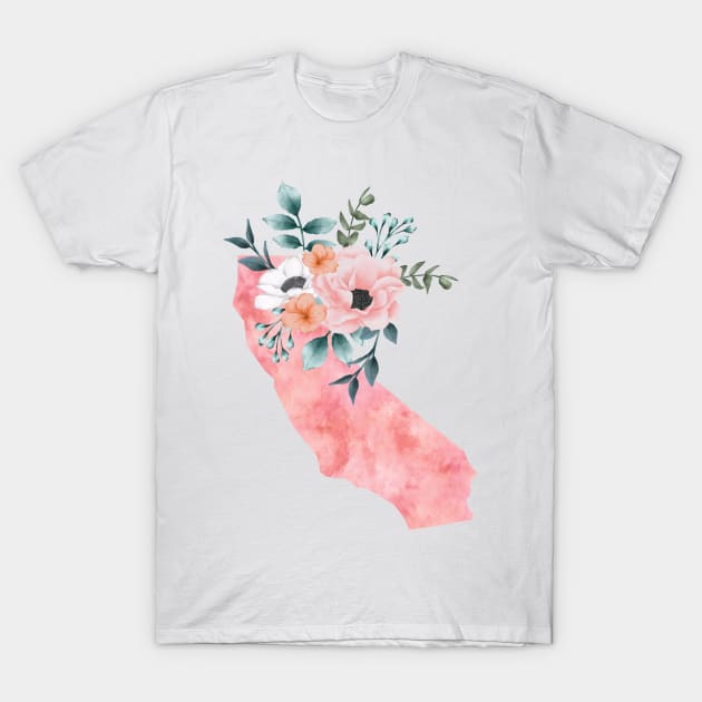 California Floral T-Shirt by bloomnc